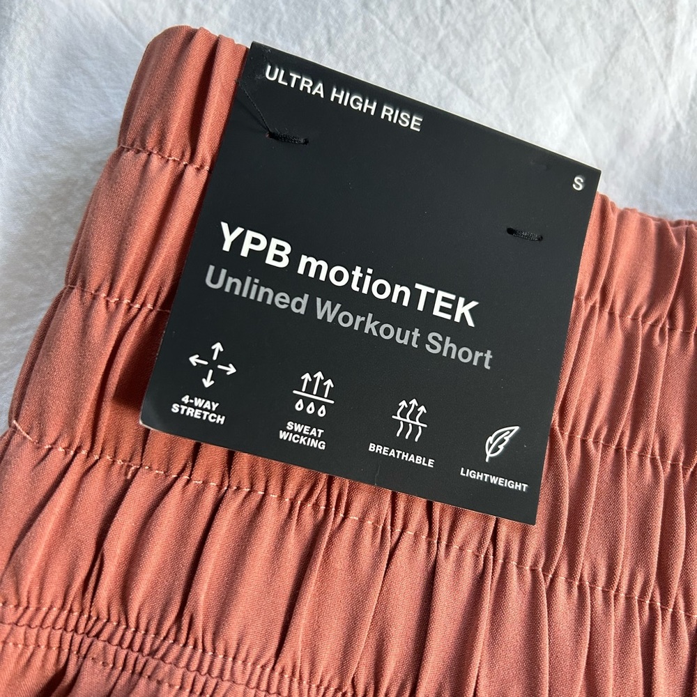 Abercrombie & Fitch YPB motionTEK Unlined Ultra High Rise Workout Short Size S